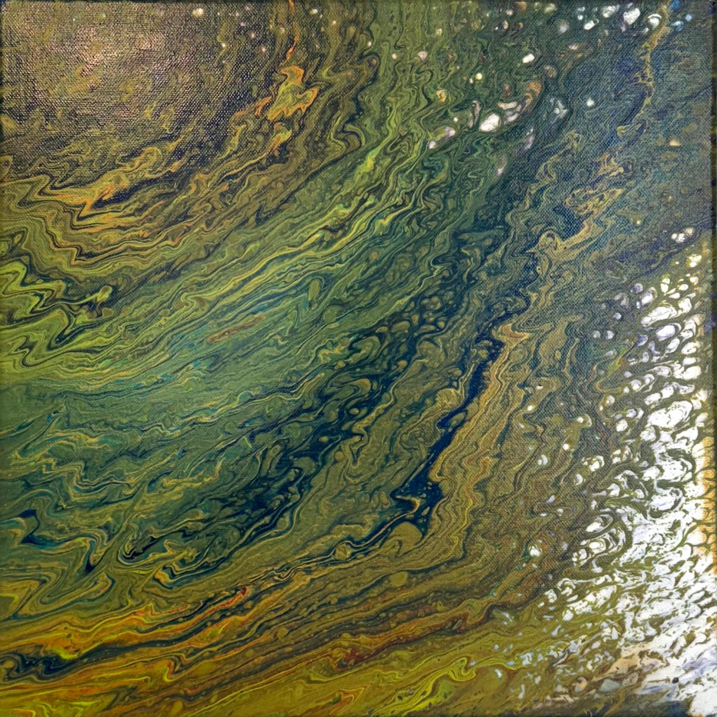 The Gold of the Mayas (40×40 cm)