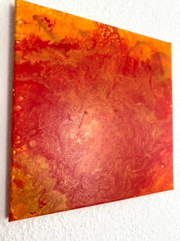 Golden Fire (40×40 cm)