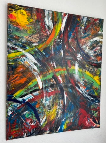 Rain and Rainbow (80×100 cm)