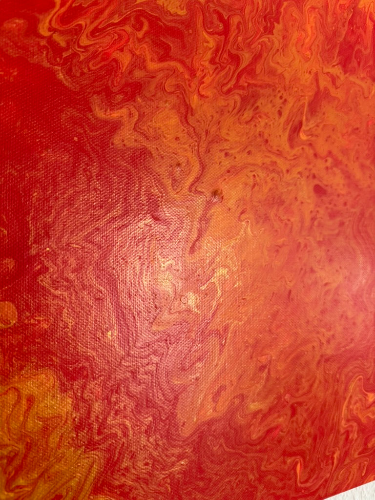 Golden Fire (40×40 cm)