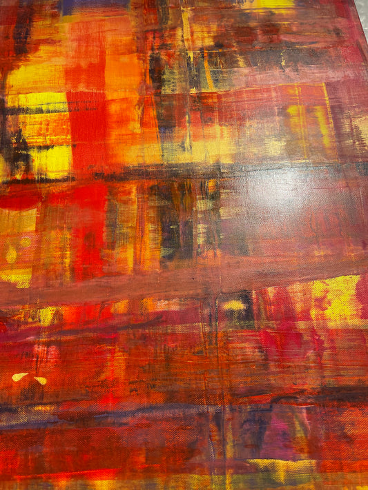 Gold in the Desert (100 × 120 cm)