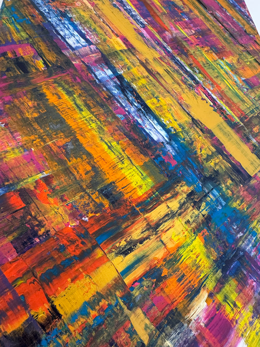 The Golden Violet (80 × 120 cm)