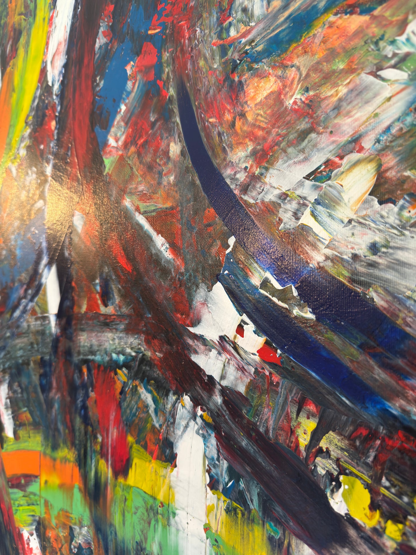 Rain and Rainbow (80 × 100 cm)