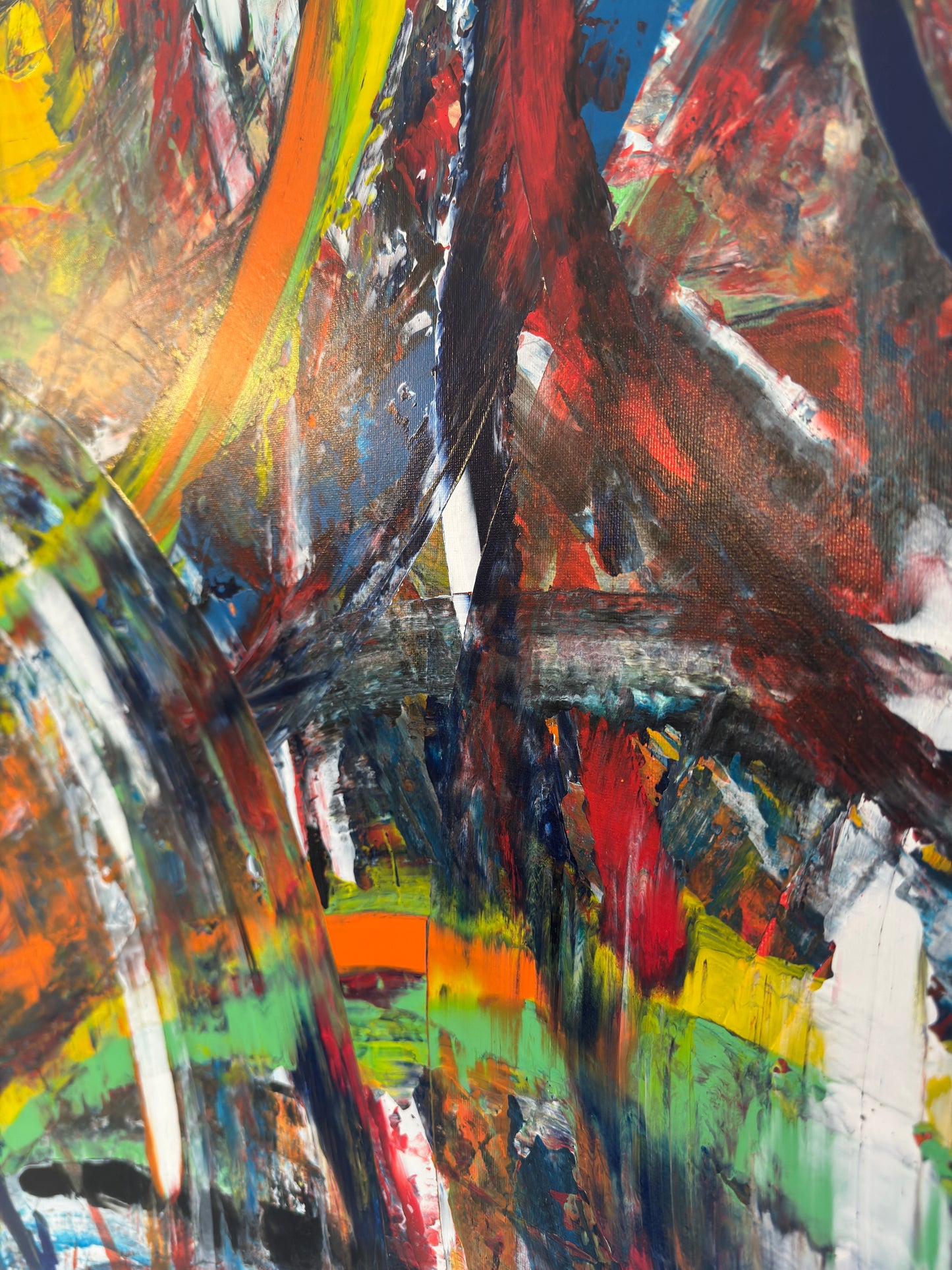 Rain and Rainbow (80 × 100 cm)