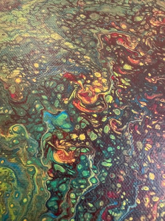 Gold in the Jungle (30×30 cm)
