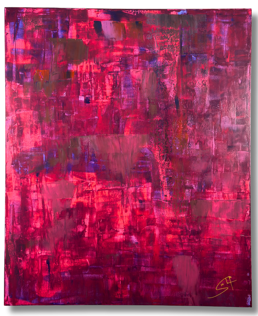 Pink Purple 2 (100 × 120 cm)