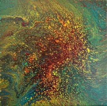 Gold in the Jungle (30×30 cm)