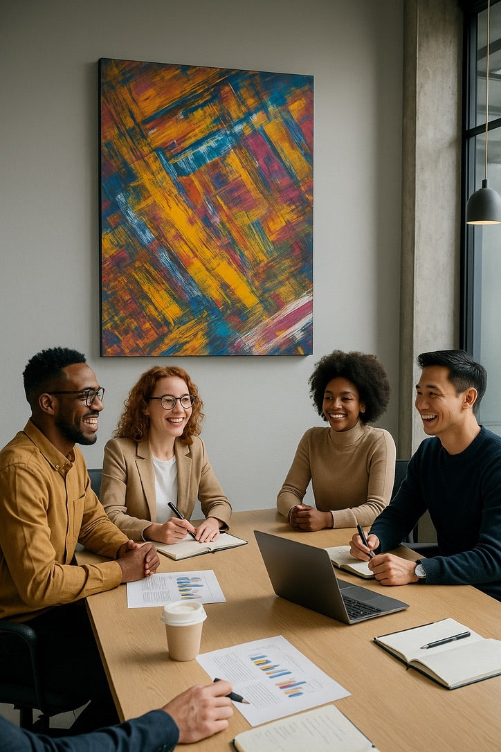 The Golden Violet (80 × 120 cm)