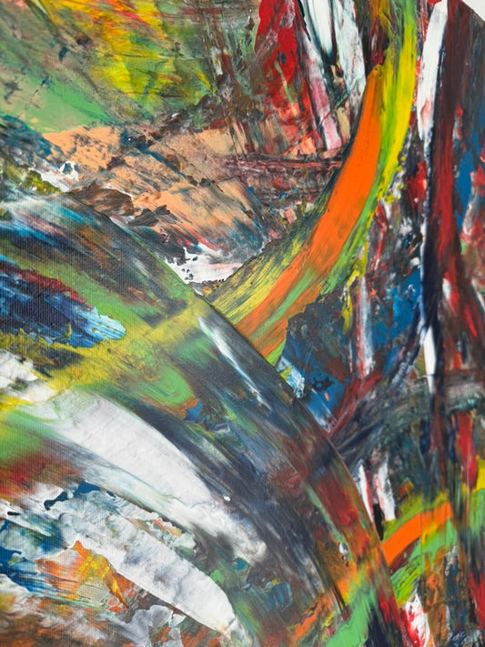 Rain and Rainbow (80×100 cm)