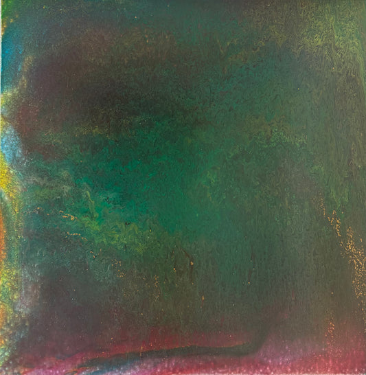 Der Pfau (100×100 cm)