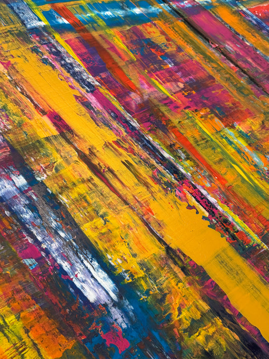 The Golden Violet (80×120 cm)