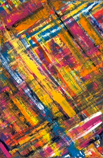 The Golden Violet (80×120 cm)