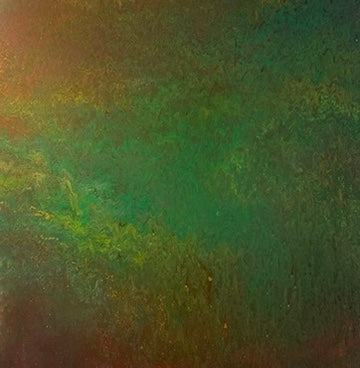 Der Pfau (100×100 cm)