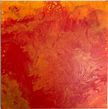 Golden Fire (40×40 cm)