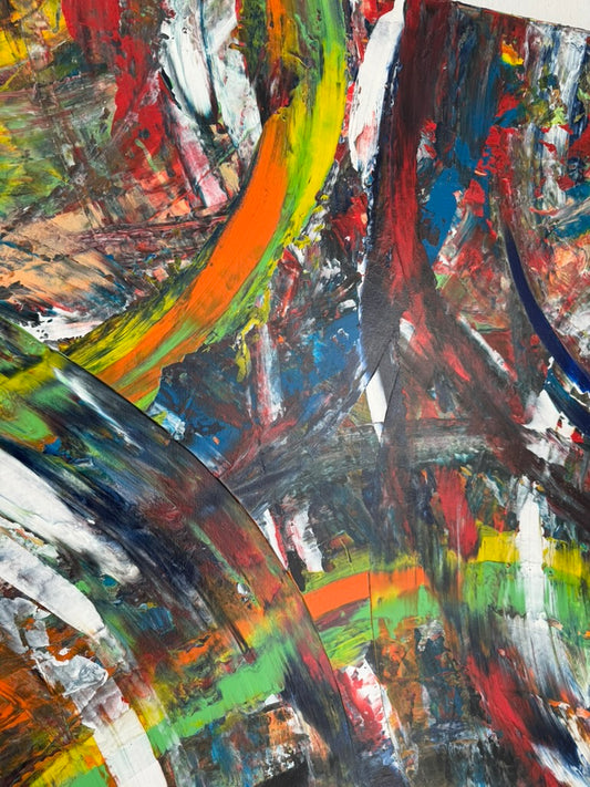 Rain and Rainbow (80×100 cm)