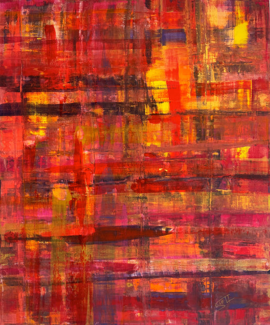 Gold in the Desert (100 × 120 cm)