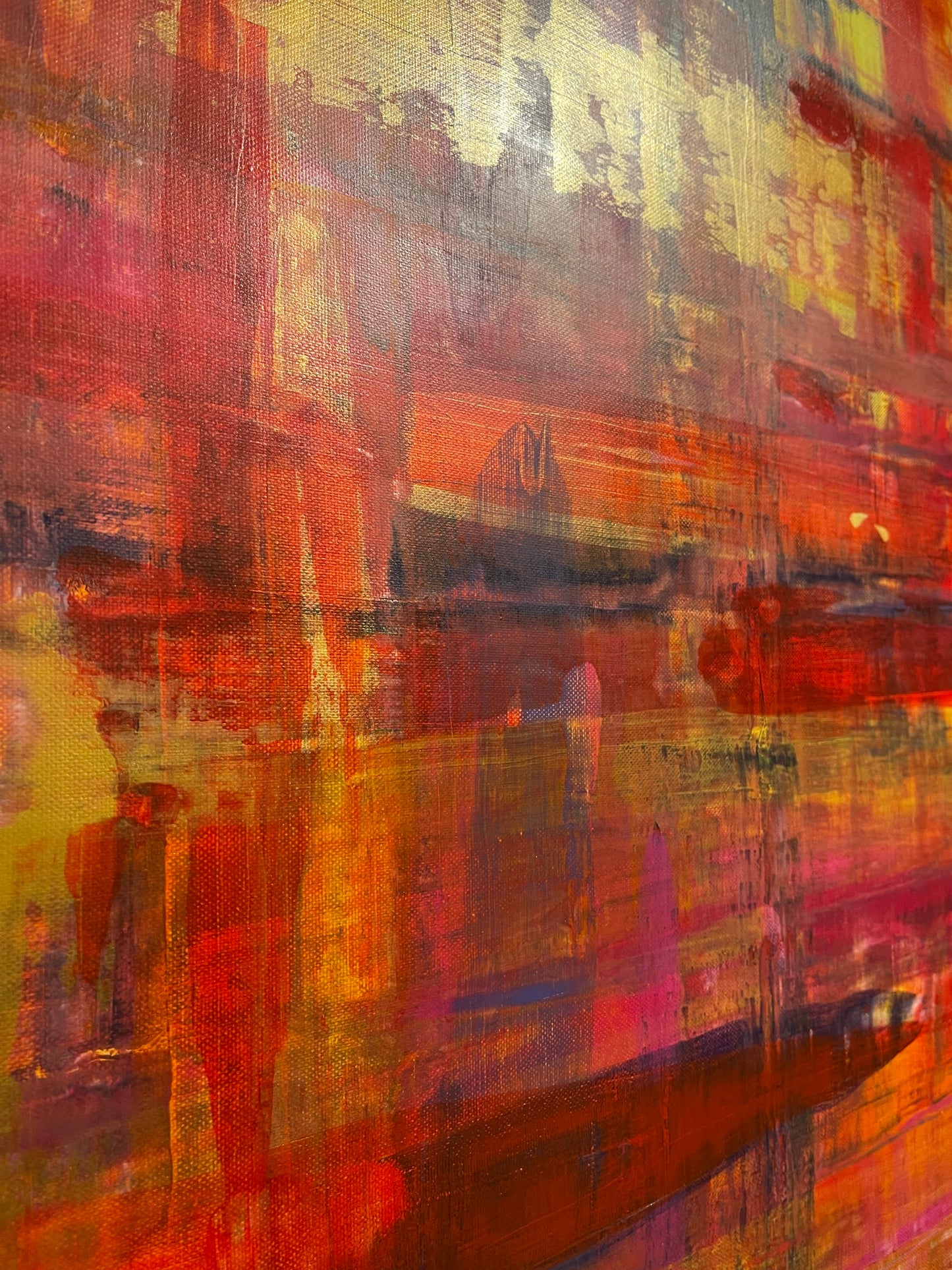 Gold in the Desert (100 × 120 cm)