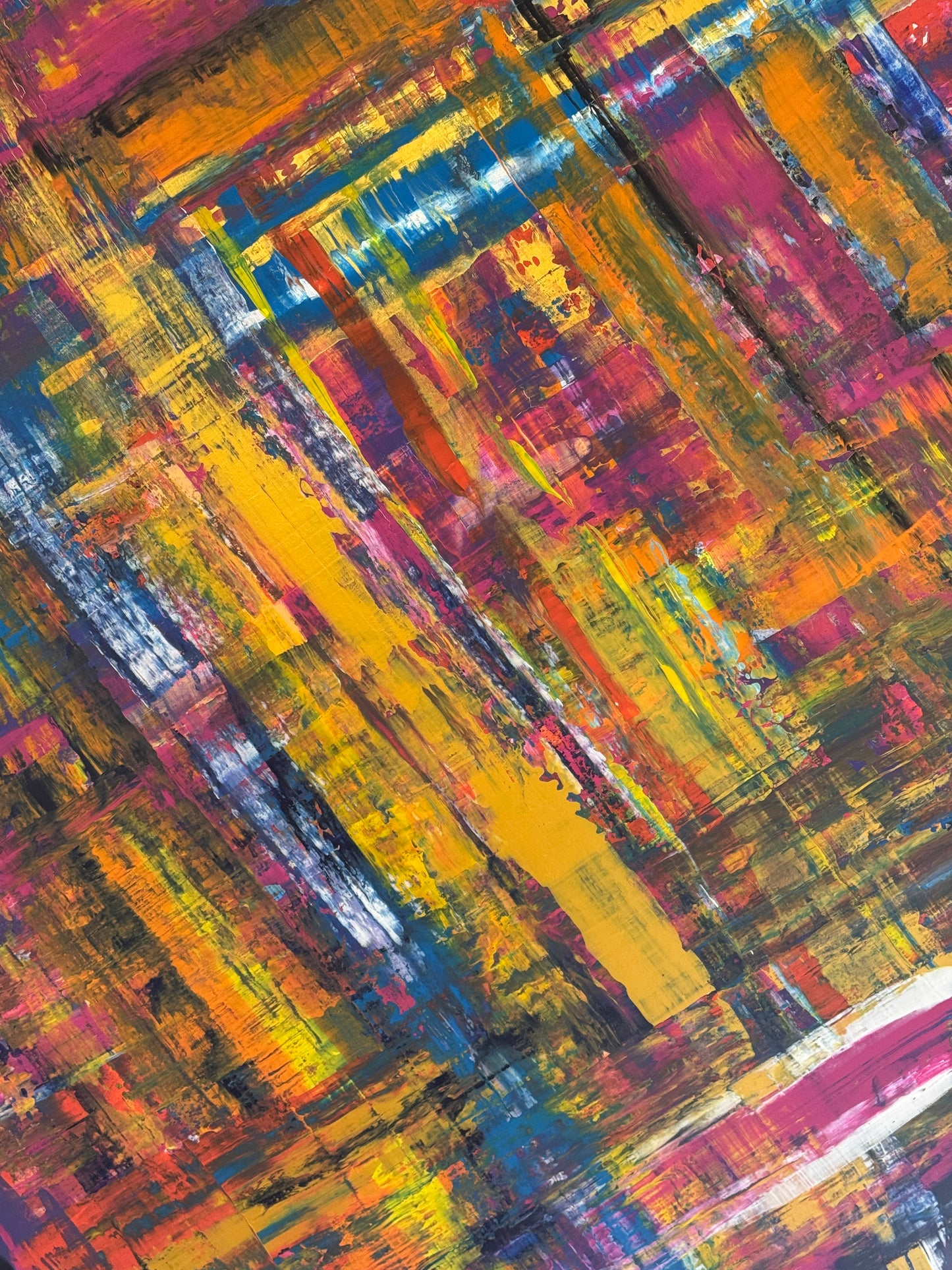 The Golden Violet (80 × 120 cm)