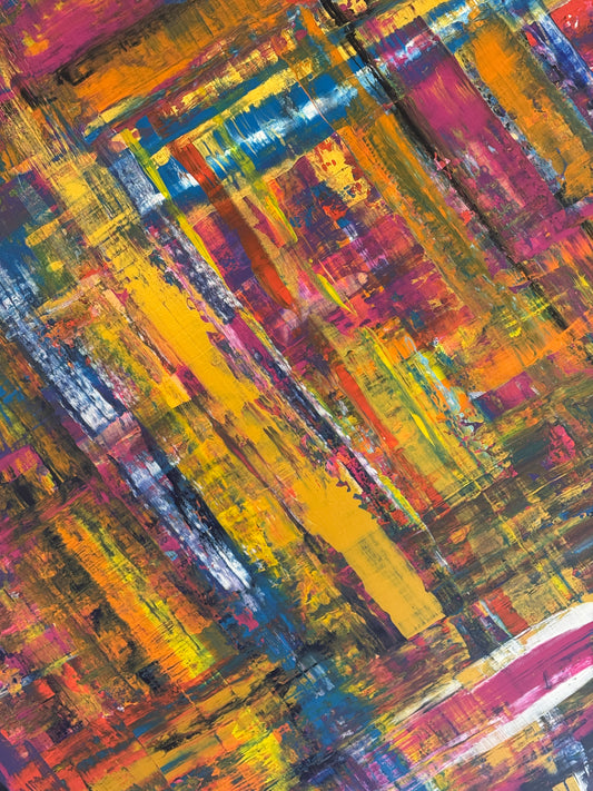 The Golden Violet (80 × 120 cm)