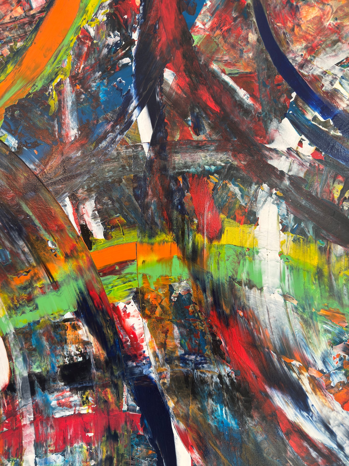 Rain and Rainbow (80 × 100 cm)