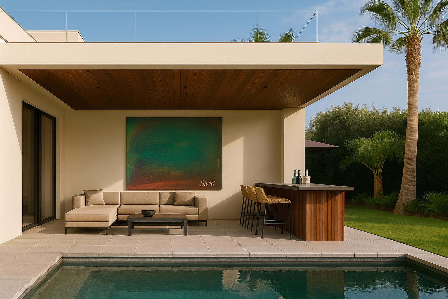 The Peacock (100×100 cm)