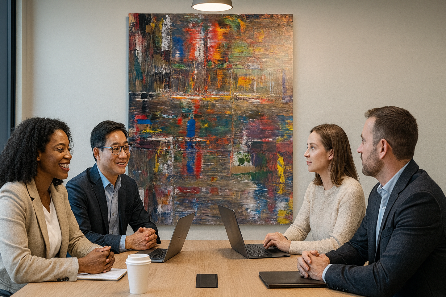 Organized Chaos (80 × 100 cm)