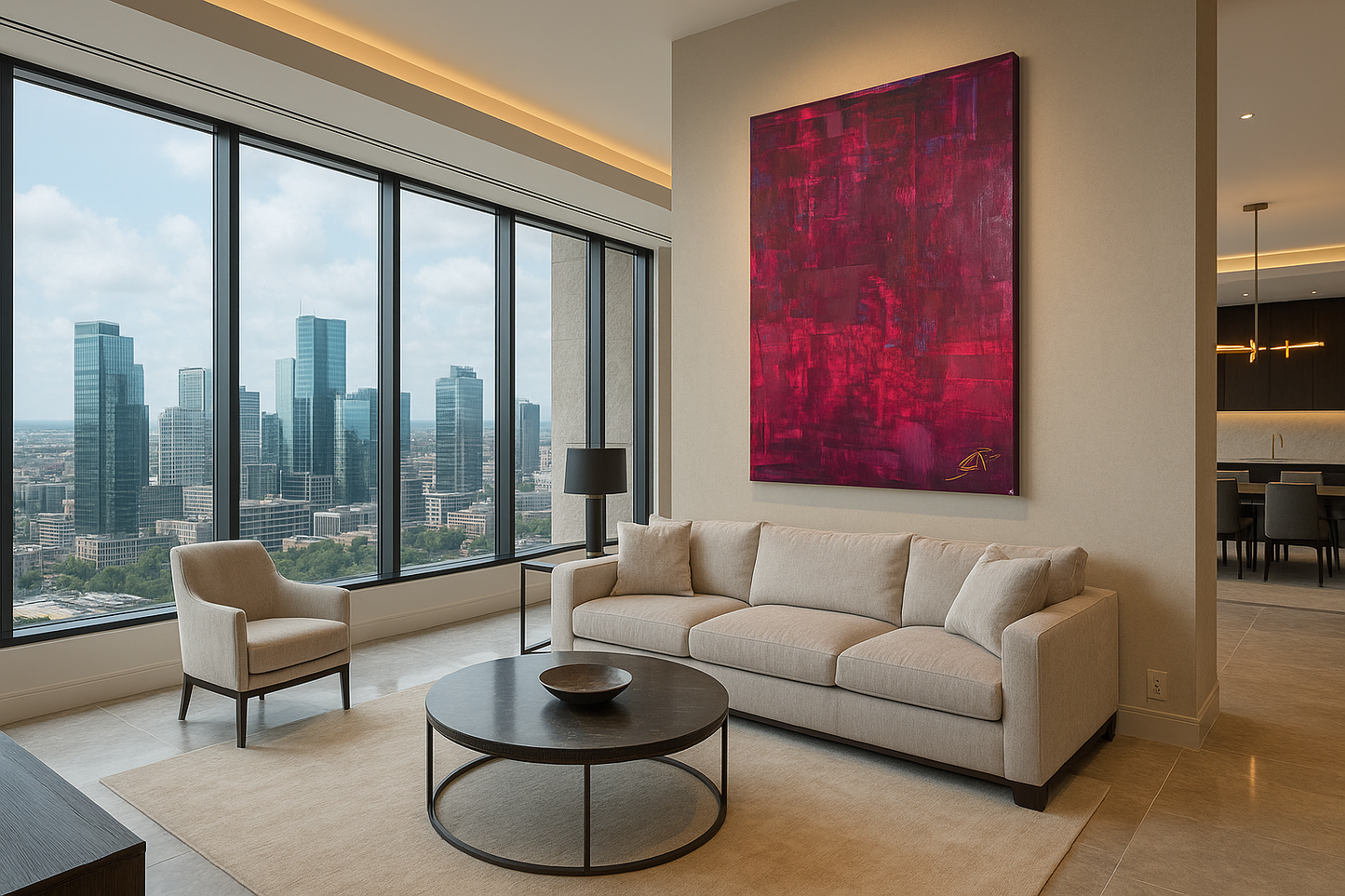 Pink Purple 2 (100 × 120 cm)