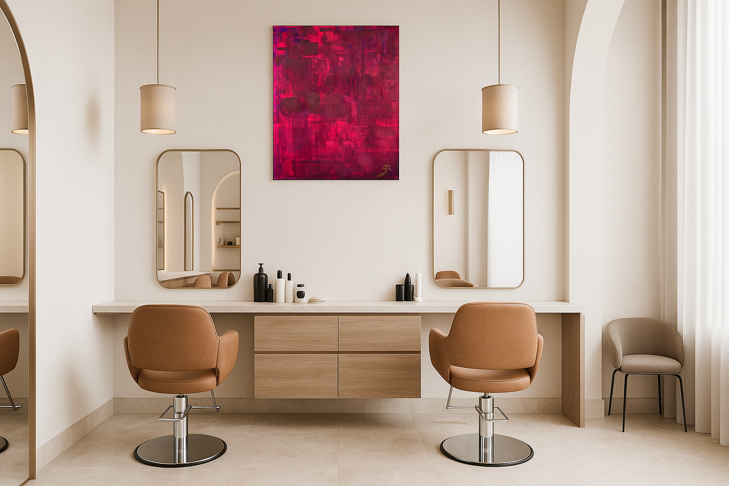 Pink Purple 2 (100 × 120 cm)