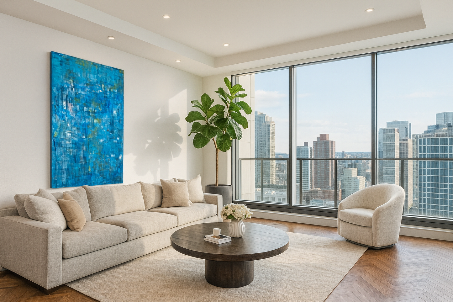 Skydiving (100 × 150 cm)