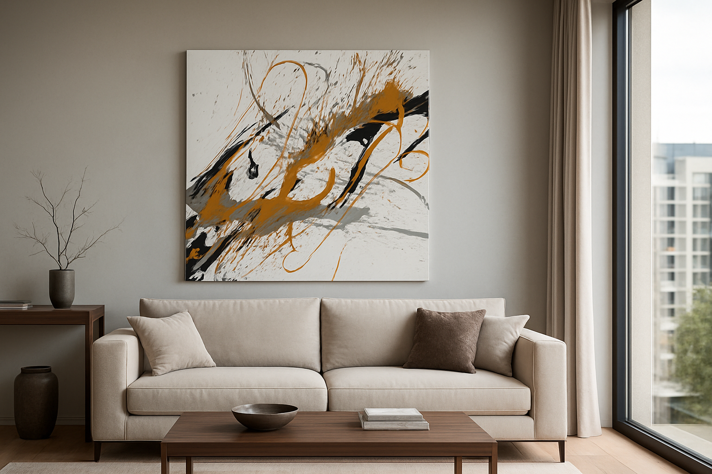 The Hiding Dragon (100 × 100 cm)