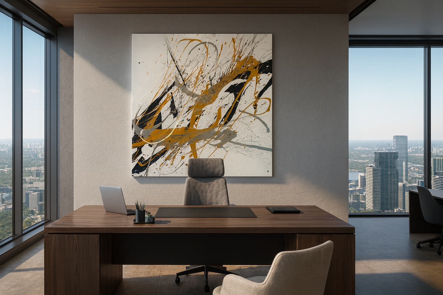 The Hiding Dragon (100 × 100 cm)